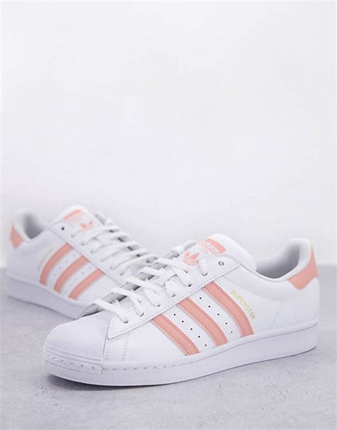 adidas superstar dames wit met roze|adidas superstar sandalen.